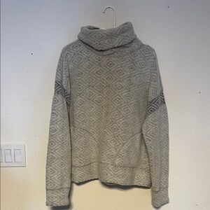 Prana Gray Patterned Women's Sweater